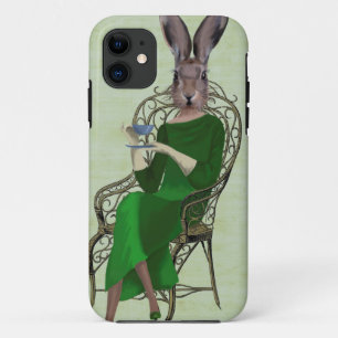 Lady Bella Rabbit Taking Tea 3 iPhone 11 Case