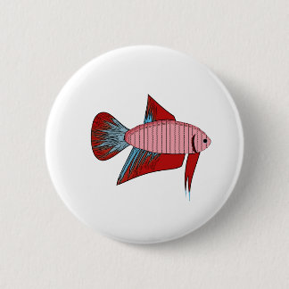 Lady Betta - Veiltail 6 Cm Round Badge