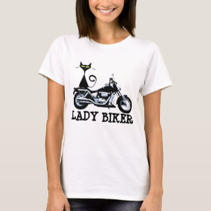 LADY BIKER, CAT T-shirts