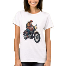 Lady Biker On The Road