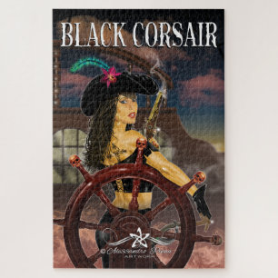 Lady Black Corsair Jigsaw Puzzle