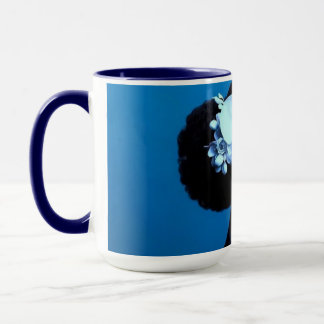 Lady Blue Postcard Mug