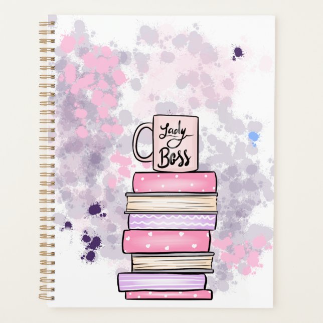 Lady Boss Books and Mug Planner (Front)