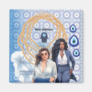 Lady Boss evil eye, good luck charm Magnet