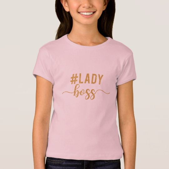 lady boss gold glitter T-Shirt
