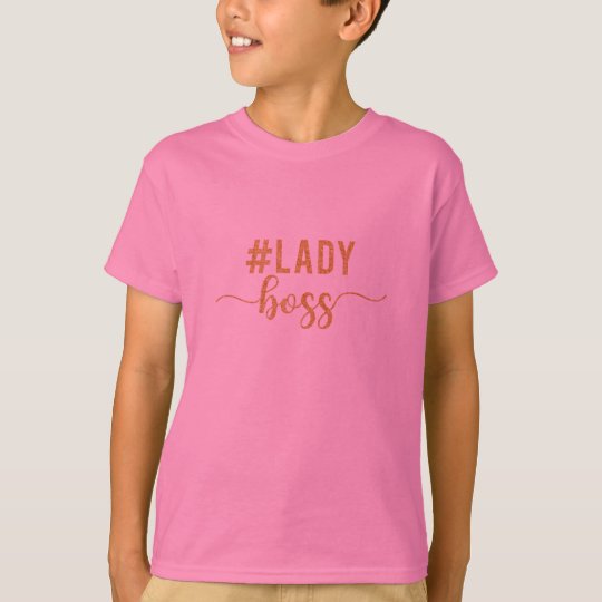 lady boss gold glitter T-Shirt