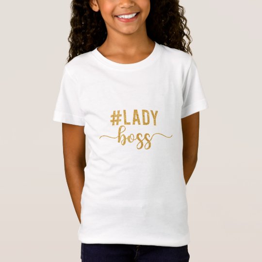 lady boss gold glitter T-Shirt