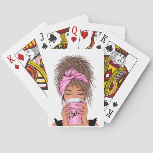 Lady Boss Life, Boss Babe Woman Bangle Bracelet Bu Playing Cards