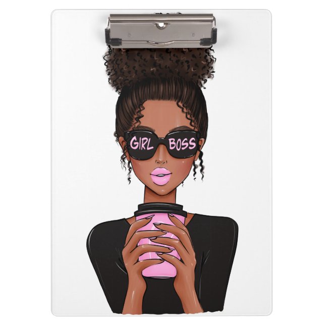 Lady Boss Life, Boss Babe Woman, Girl Boss Clipboard (Front)
