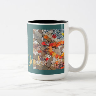 Lady Boss Mug Gifts Thank You Heart Leaves Rocks