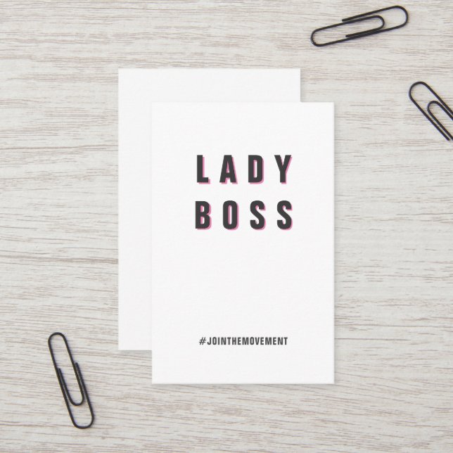 Lady Boss  - Social media card template (Front/Back In Situ)