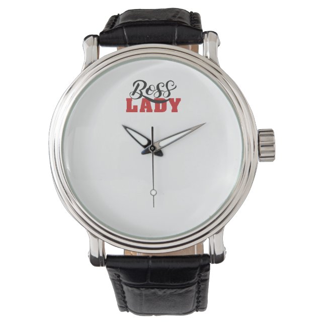 Lady Boss – Strong Confident Woman Design Watch (Front)