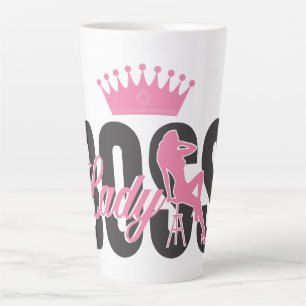 Lady Boss Typography art  Latte Mug