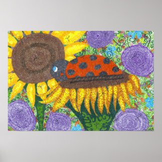 Lady Bug Afternoon Poster
