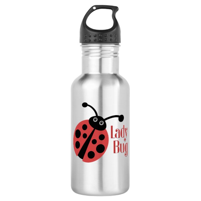 Lady Bug Animal Print 532 Ml Water Bottle (Front)