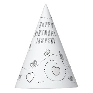 Lady Bug Birthday Party - Colour Your Own Party Ha Hat