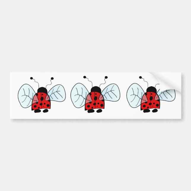Lady bug bumper sticker (Front)