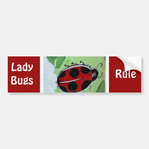 Lady-Bug Bumper Sticker