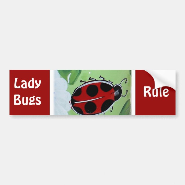 Lady-Bug Bumper Sticker (Front)