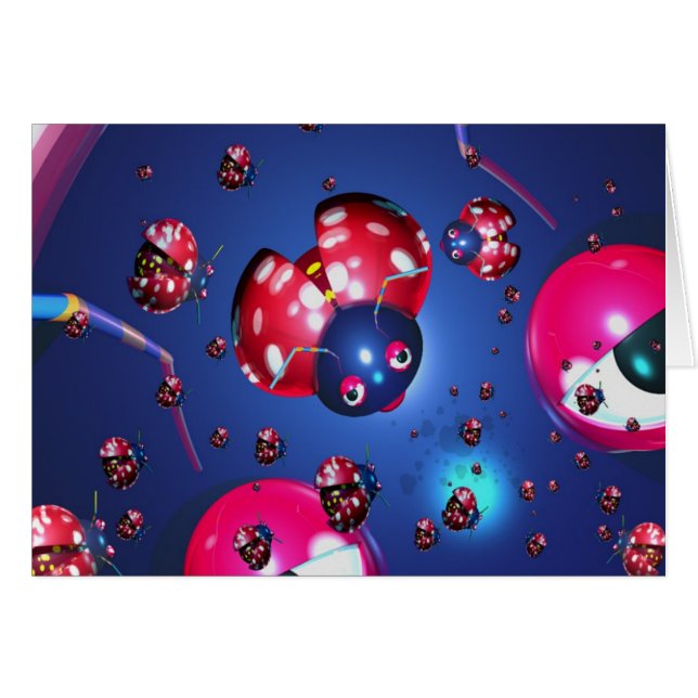 Lady bug card (Front Horizontal)
