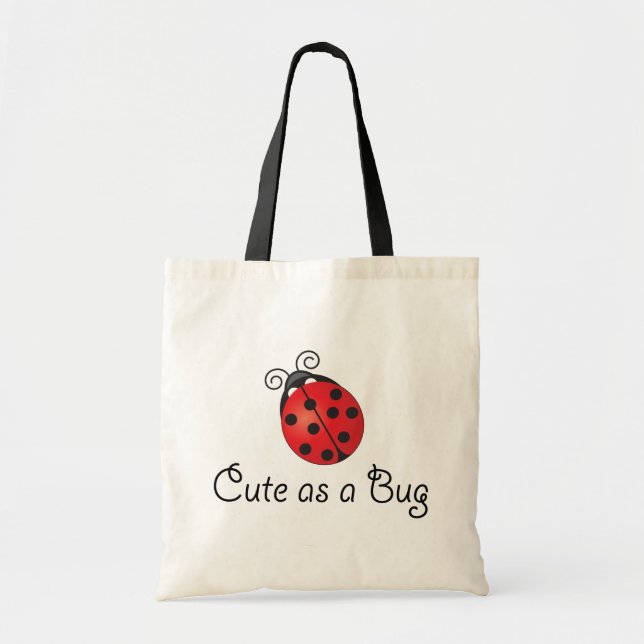 Lady Bug - Cute as a Bug Tote Bag (Front)