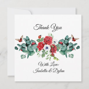 Lady Bug design Thank you card