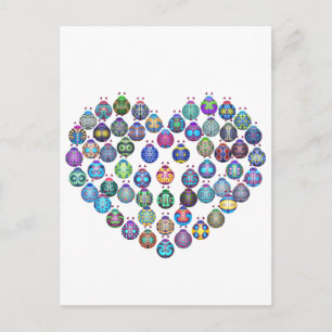 Lady Bug Heart Postcard