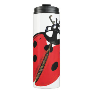 Lady Bug Illustration Thermal Tumbler