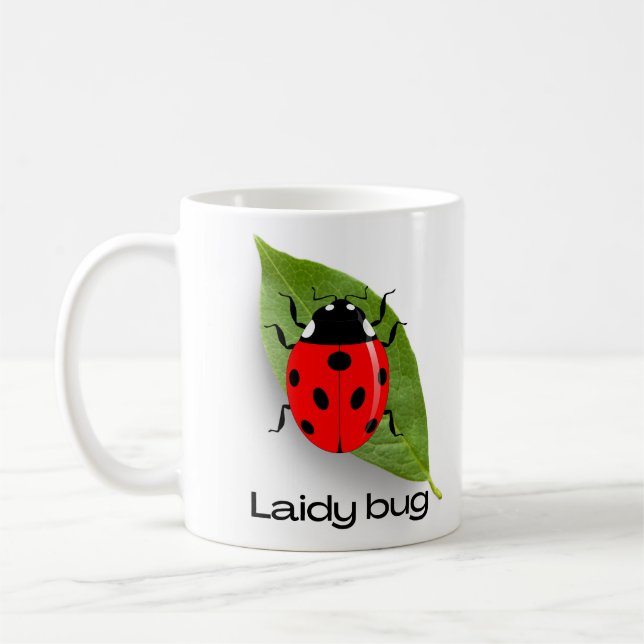 lady bug , insect coffee mug (Left)