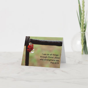Lady Bug - Inspiring Scriptural Greeting Cards
