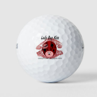 Lady Bug Kiss Golf Balls