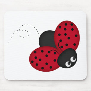 Lady Bug Luck mousepad
