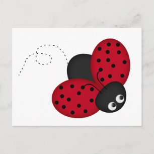 Lady Bug Luck Postcard