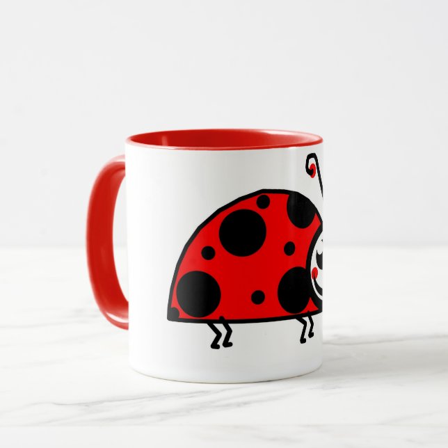 Lady bug  mug (Front Left)