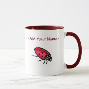 Lady Bug Mug (Personalise with Name)