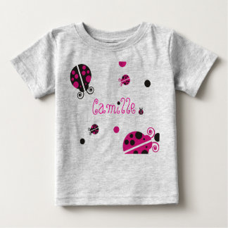 Lady Bug Personalised Infant Wear Baby T-Shirt