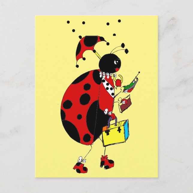 Lady Bug Postcard (Front)