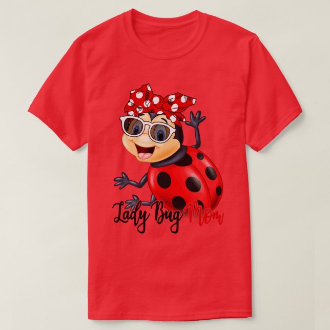 Lady Bug Shirt Lady Bug Mum Bandanna (Design Front)