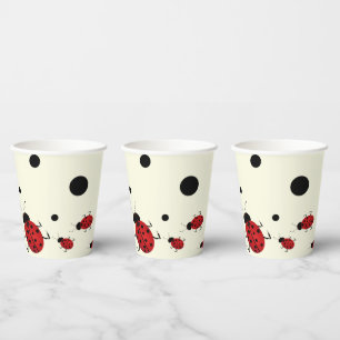 Lady Bug Theme Birthday-Baby Shower- Paper Cups