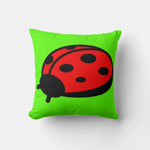 Lady Bug Throw Pillow