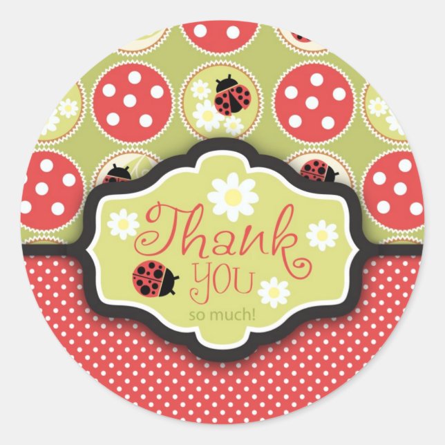 Lady Bug TY Sticker (Front)