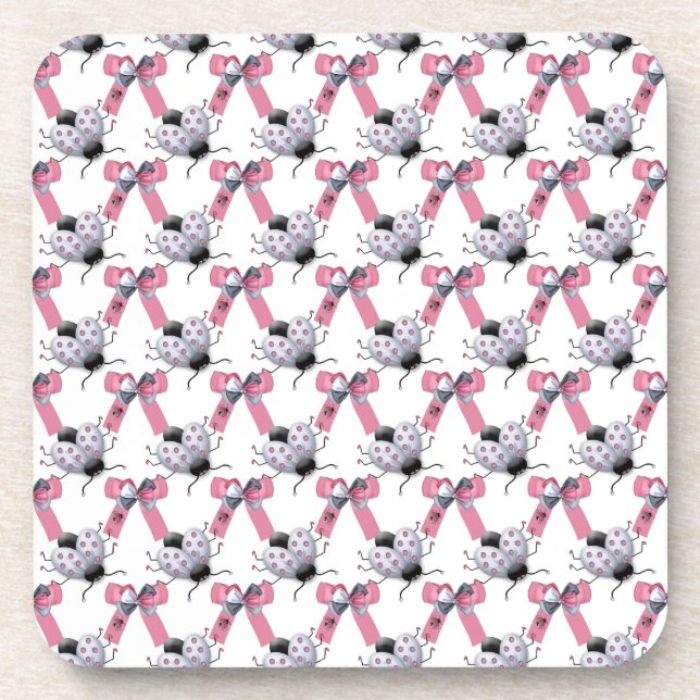 Lady Bugs and Bows Coaster (Front)