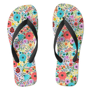 Lady Bugs and Flowers Thongs