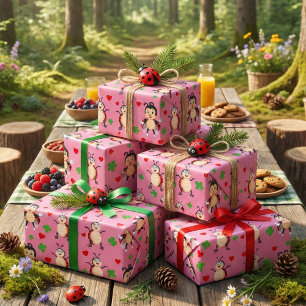 Lady Bugs  Wrapping Paper