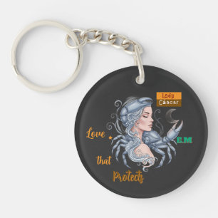 Lady Cancer Llavero - Lunar Energy Detail Key Ring