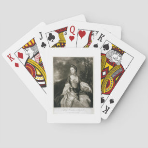 Lady Caroline Russell, engraved by James McArdell Playing Cards