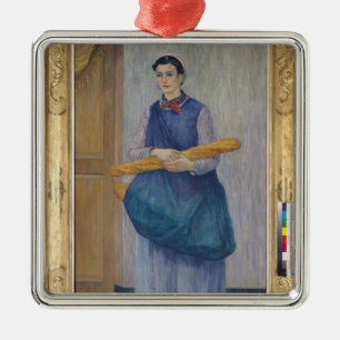 Lady Carrying Bread, 1889 Metal Tree Decoration