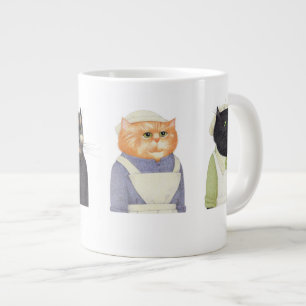 LADY CATS Big White Mug