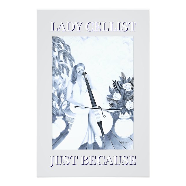 LADY CELLIST PHOTO PRINT (Front)