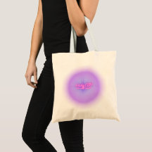 Lady CEO Purple Aura Glow Aesthetic Canvas
